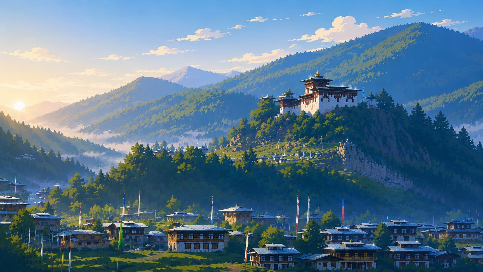 The Bumthang valley